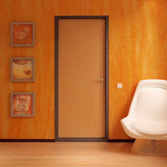 отделка входной металлической двери панелями МДФ